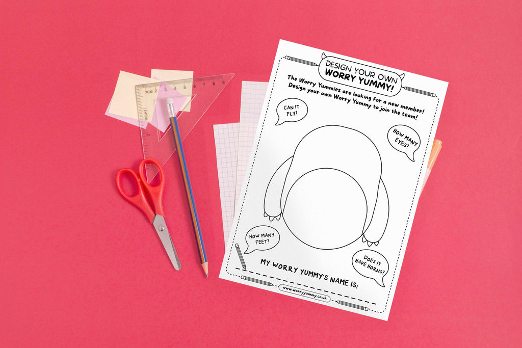 Free Printable Worksheet: Design your own Worry Monster! - Worry Yummy