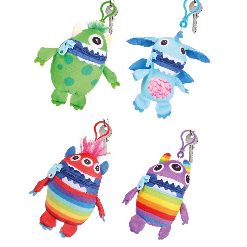 Pack of 4 Worry Yummy Clip on Keyrings - Worry Yummy
